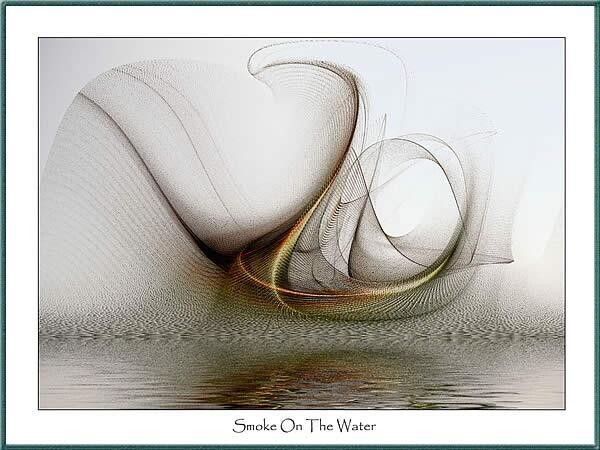 Grafika cyfrowa / sztuka generowana cyfrowo zatytułowany „Smoke on the Water” autorstwa Georg Hübner, Oryginalna praca
