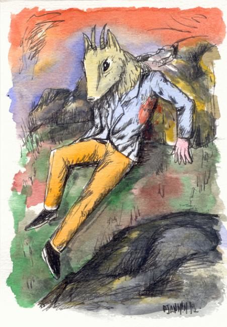 Drawing titled "The Day After / Mr…" by Patrick Jannin, Original Artwork, Other