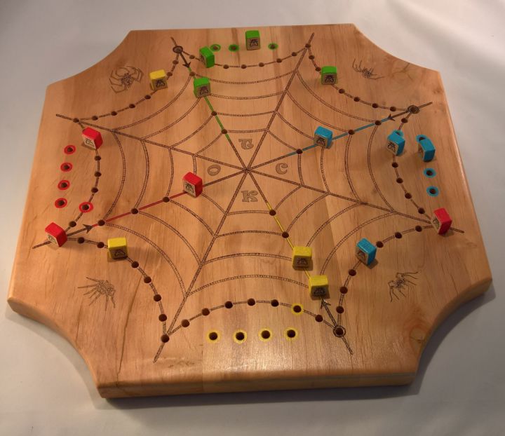 Handwerk mit dem Titel "tock arachnophile" von Planète Du Jeu, Original-Kunstwerk, Spielzeug und Spiele