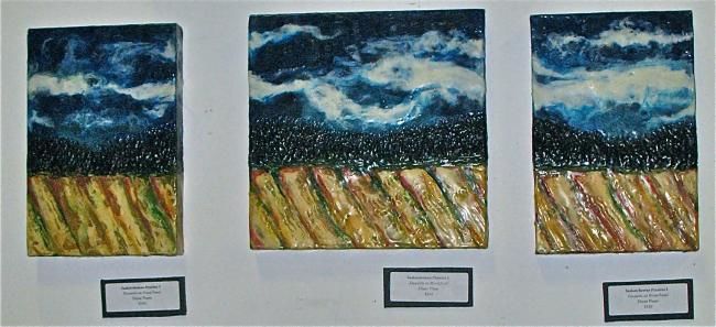 Painting titled "Saskatchewan /Les P…" by Diane Plasse, Original Art, Oil