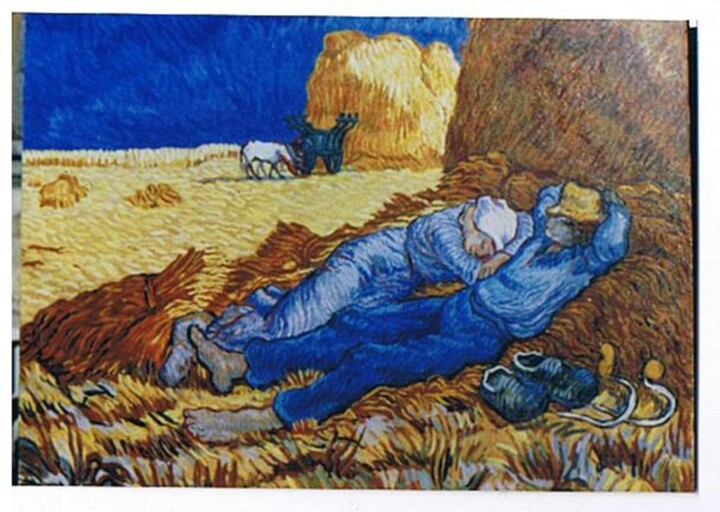 Peinture intitulée "la sieste" par Bob Du Sud, Œuvre d'art originale, Huile