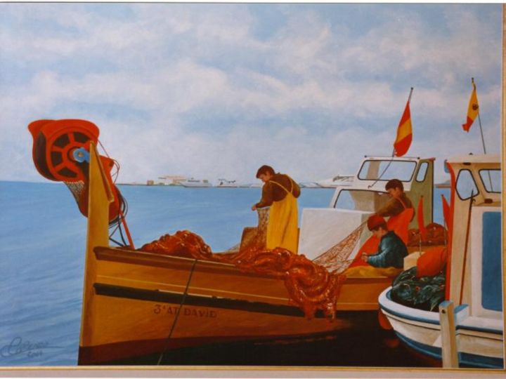 Painting titled "LA BUSA AMARILLA" by Pepe, Original Artwork