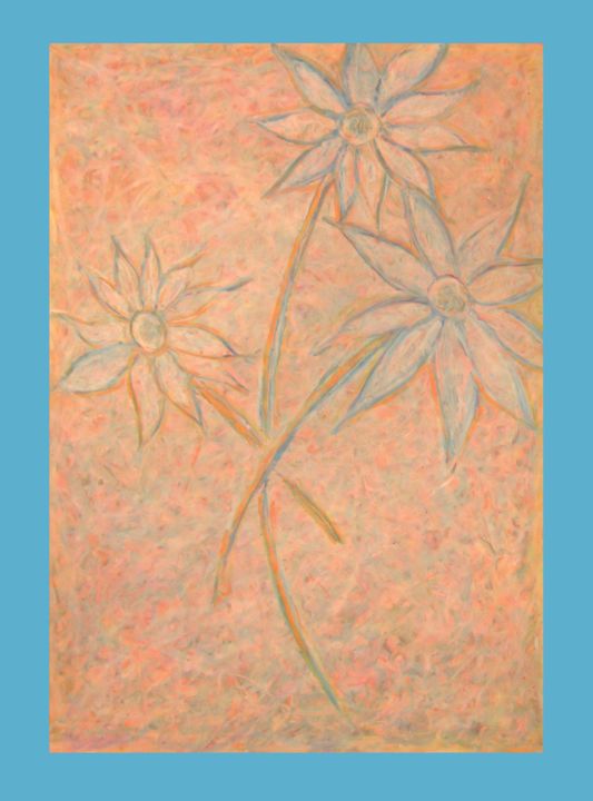 Malarstwo zatytułowany „orange-flowers-b-up…” autorstwa Rob Jackson, Oryginalna praca