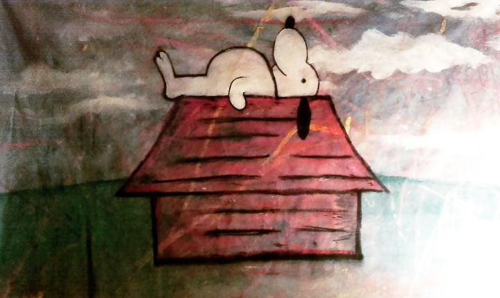 Painting titled "snoopy.jpg" by Rob Jackson, Original Artwork, Other