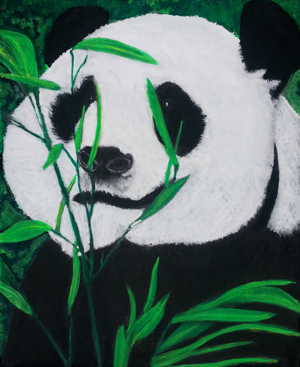 Painting titled "panda-final.jpg" by Rob Jackson, Original Artwork