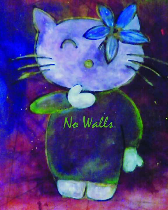 Painting titled "hello-kitty2.jpg" by Rob Jackson, Original Artwork