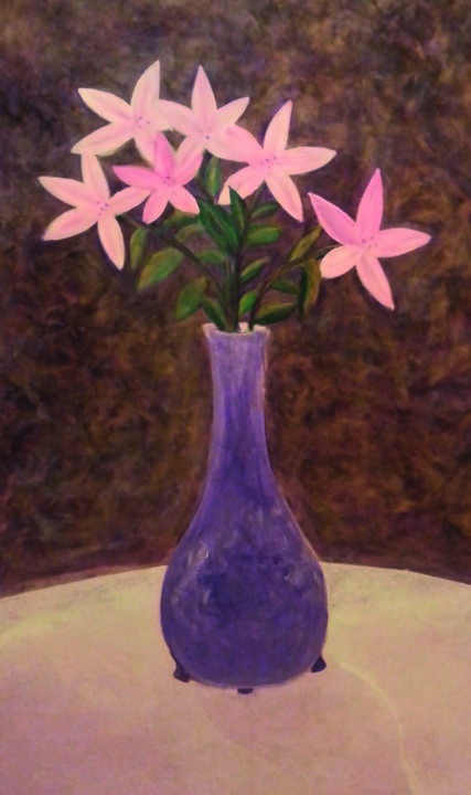 Malerei mit dem Titel "flowers3.jpg" von Rob Jackson, Original-Kunstwerk