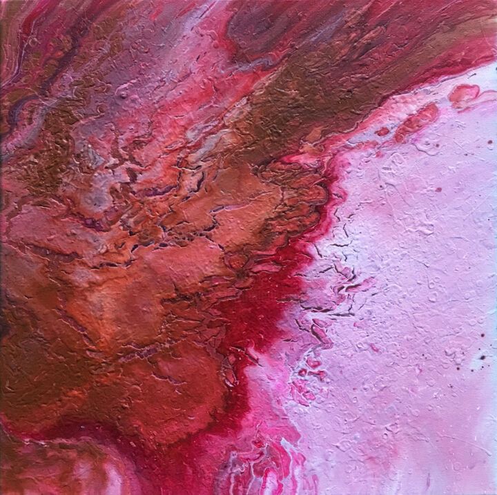 Peinture intitulée "Glaciers of Mars" par Preston M. Smith (PMS), Œuvre d'art originale, Acrylique