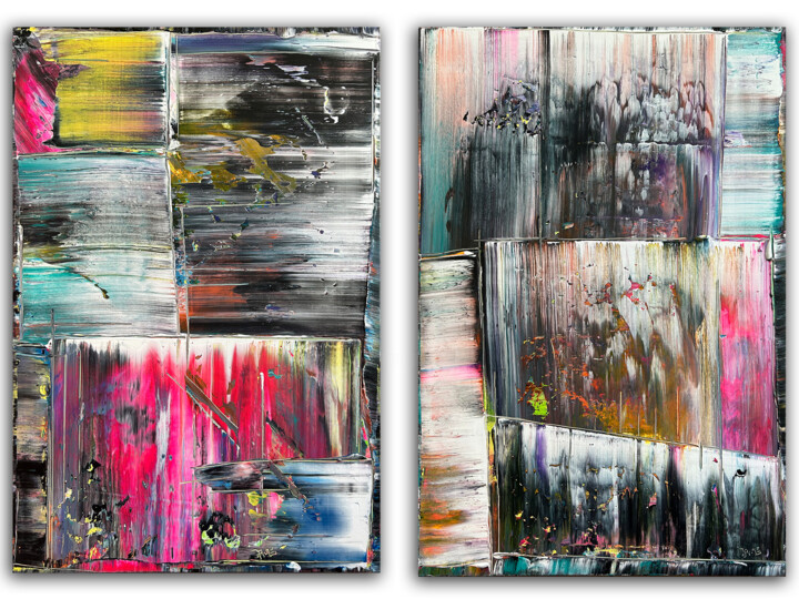 "White Noise" başlıklı Tablo Preston M. Smith (PMS) tarafından, Orijinal sanat, Akrilik