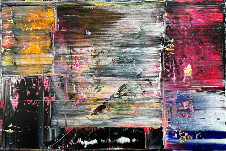 Malarstwo zatytułowany „Blurred Lines” autorstwa Preston M. Smith (PMS), Oryginalna praca, Akryl