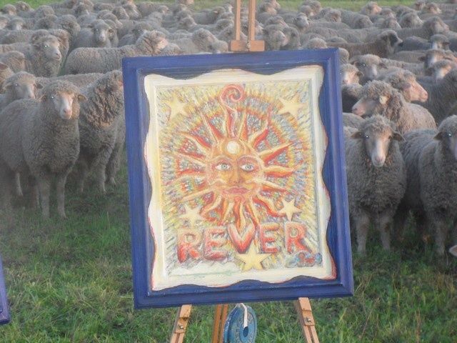 Peinture intitulée "re-ver" par Pochon, Œuvre d'art originale,