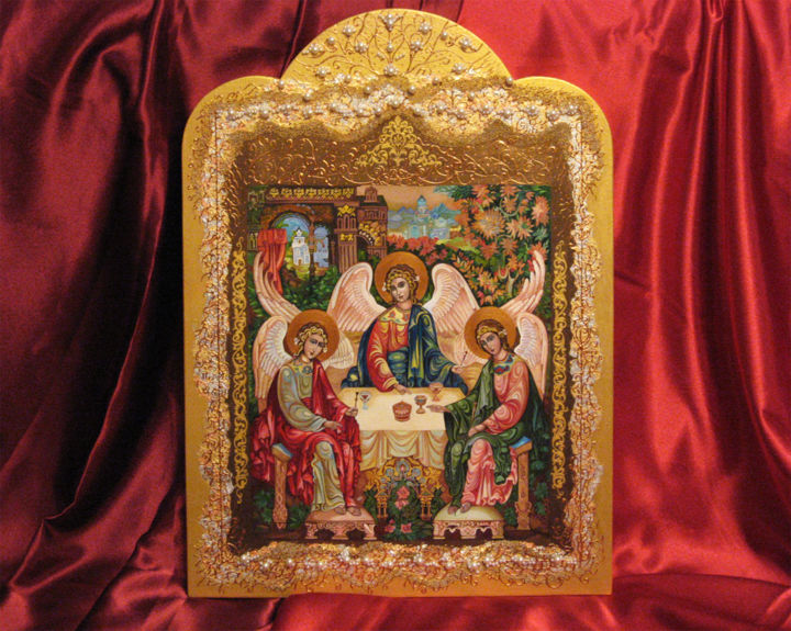 Rysunek zatytułowany „Св. Троица” autorstwa Helen Arts, Oryginalna praca, Inny