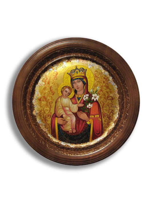 Рисунок под названием "Икона Богородица Не…" - Helen Arts, Подлинное произведение искусства, Другой