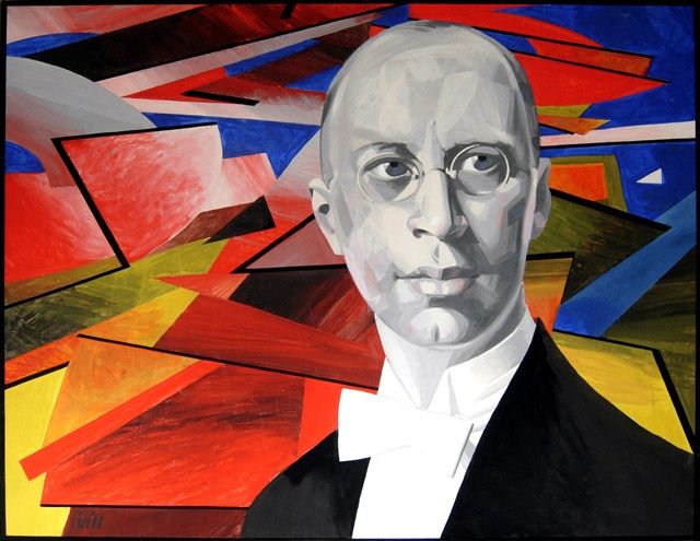 Painting titled "Сергей Прокофьев." by Ivan Podgainyi, Original Artwork