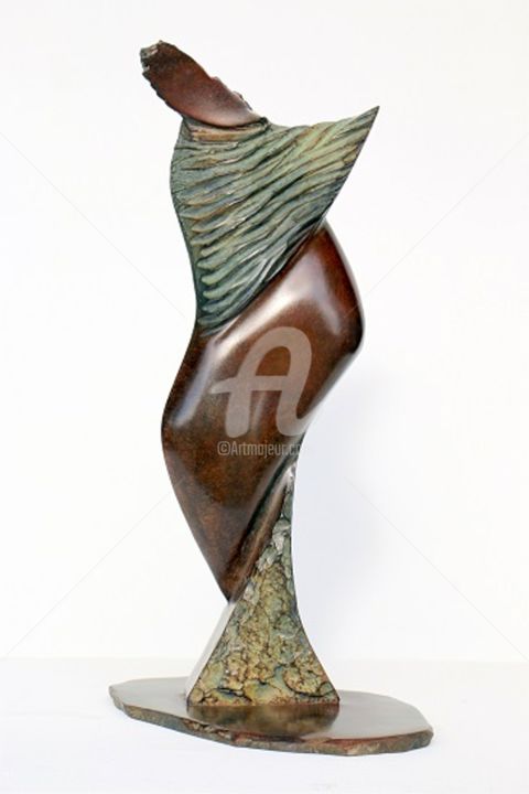 Sculpture titled "Couple" by Didier Poisson, Original Artwork, Metals