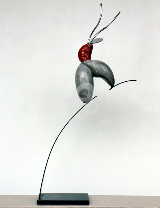 Sculpture intitulée "Légèreté" par Didier Poisson, Œuvre d'art originale, Métaux