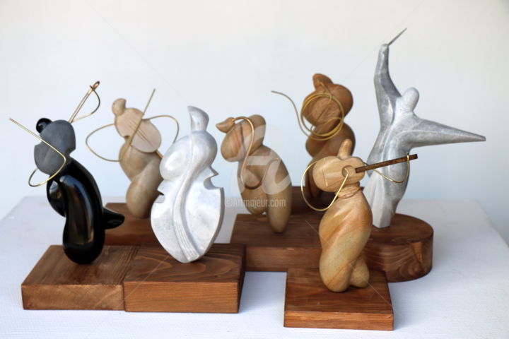 Sculpture titled "Concerto" by Didier Poisson, Original Artwork, Metals