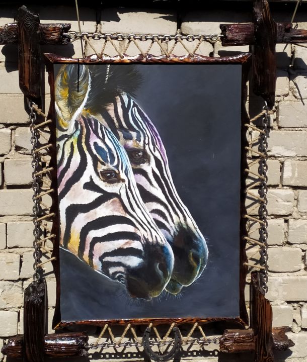 Художественная композиция под названием "зебры" - Юлия Сафронова, Подлинное произведение искусства, Аксессуары