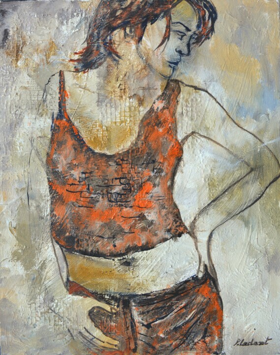 Peinture intitulée "Lindsay" par Pol Ledent, Œuvre d'art originale, Huile Monté sur Châssis en bois