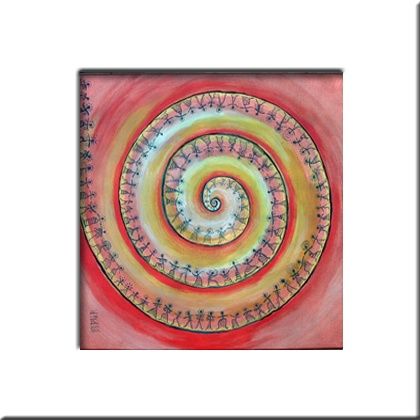 Фотография под названием "spirale humans" - Polaczek Nathan Richard, Подлинное произведение искусства