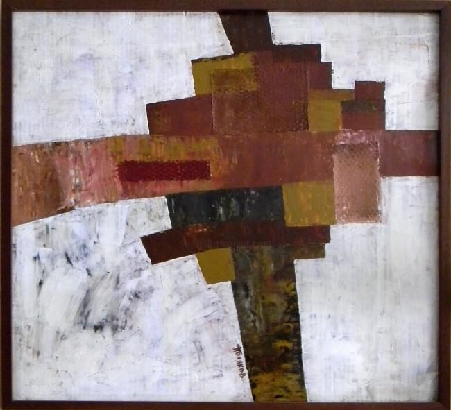 Картина под названием "Cross/ Variation" - Andrey Poliakov, Подлинное произведение искусства, Масло