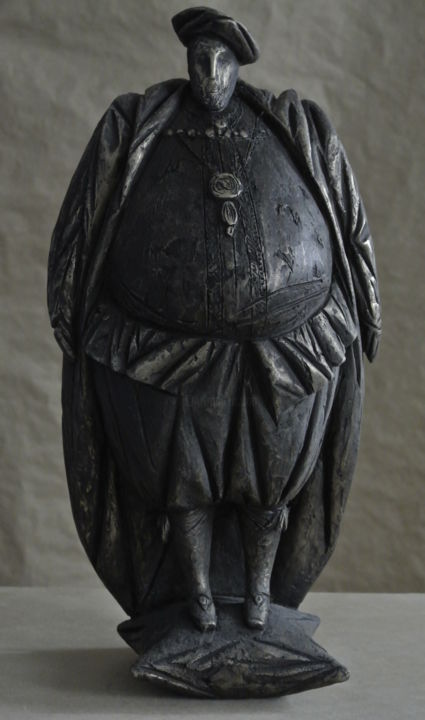 Sculpture intitulée "Генрих" par Polina Abramova, Œuvre d'art originale, Coulage