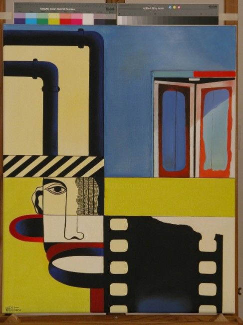 Painting titled "VOMO FILM" by Politano, Original Artwork