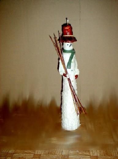 Sculpture intitulée "boneco de neve" par Officina Das Velas, Œuvre d'art originale, Autre