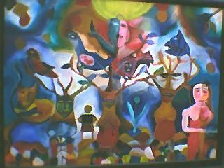 Peinture intitulée "les ames arbrées" par Paul-Henri Raffalli, Œuvre d'art originale