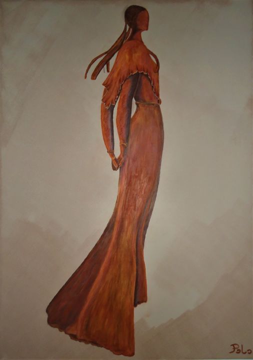 Painting titled "L'ELEGANTE" by Polo'S Paintings, Original Artwork, Acrylic