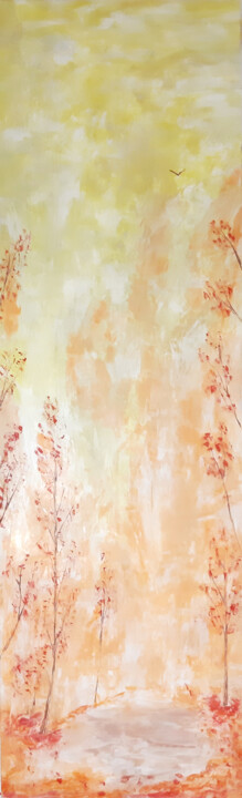Картина под названием "Autumn landscape (O…" - Poly, Подлинное произведение искусства, Воск