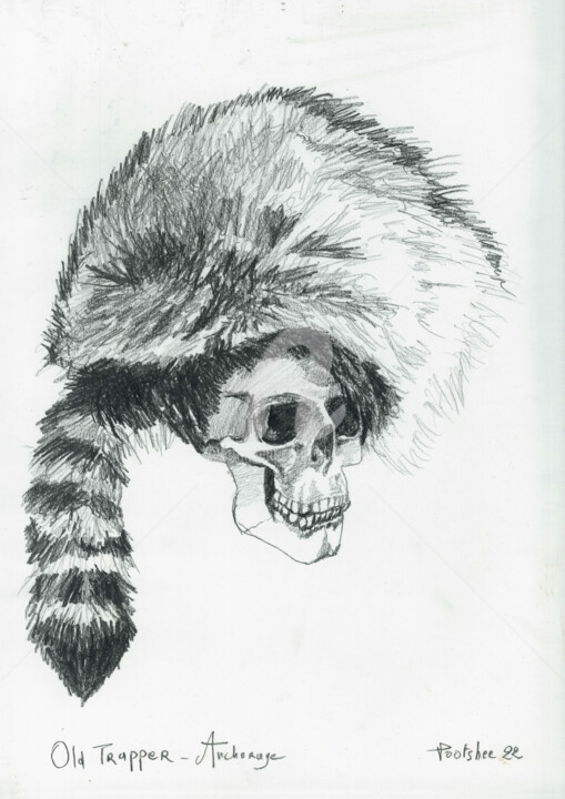 Drawing titled "10-Old Trapper-Anch…" by Pootshee, Original Artwork, Graphite