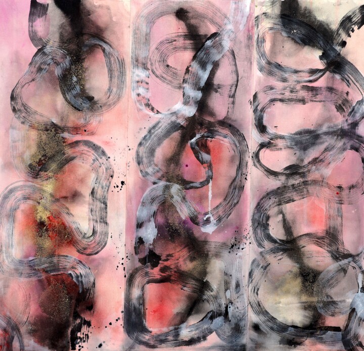 绘画 标题为“I believe in pink” 由Poonam Choudhary, 原创艺术品, 丙烯