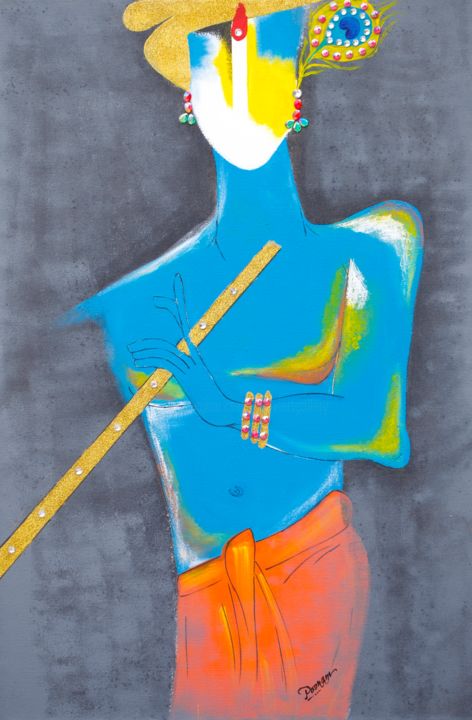 Krishna Collages By Poonam Choudhary Artmajeur