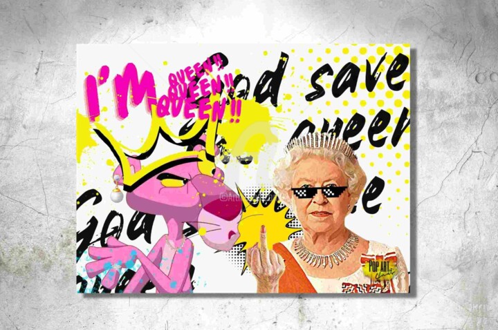 Arts numériques intitulée "I'M QUEEN !" par Géraldine Claus, Œuvre d'art originale, Photo montage