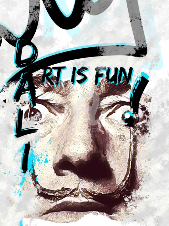 Digital Arts titled "ART IS FUN !" by Géraldine Claus, Original Artwork, Photo Montage