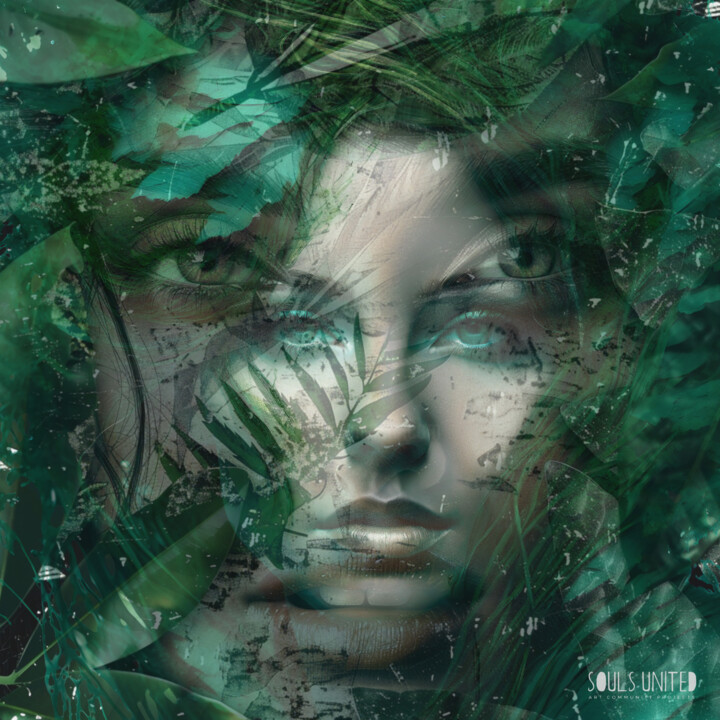 Digital Arts titled "FOREST MAIDENS - SO…" by Poptonicart, Original Artwork, Digital Collage