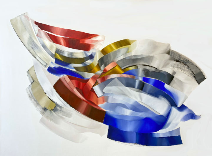 Peinture intitulée "Intervención Transl…" par Laura Porcelli, Œuvre d'art originale, Huile