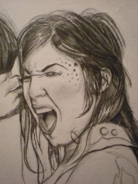 Dibujo titulada "LA_Ink-Kat_Von_Dee.…" por Samantha Mcquillan, Obra de arte original