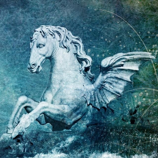 Photography titled "Trevi Fountain Horse" by Deirdre Teasley, Original Artwork