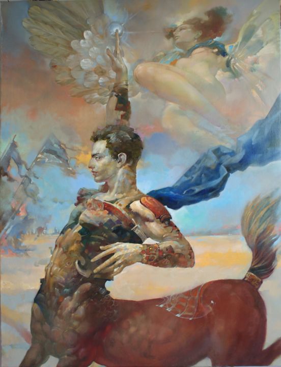 Painting titled "Triumph.jpg" by Hovum, Original Art, Oil