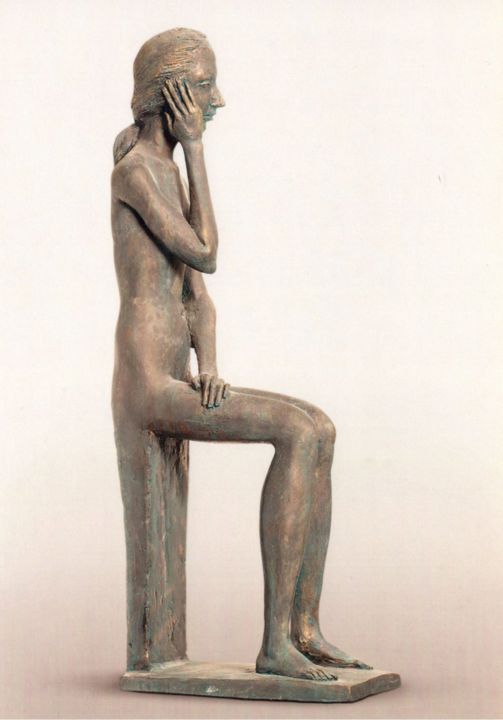 Sculpture titled "Спас полуночный" by Dmitrii Postnikov, Original Artwork, Metals