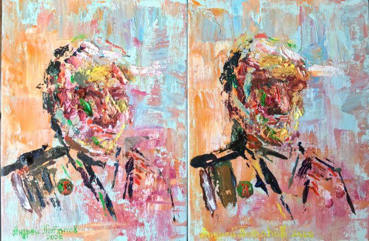 48+ Portrait Abstract Famous Oil Painting Gif