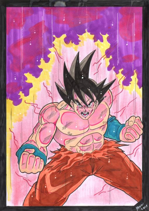 Goku, Desenho por Yannweb