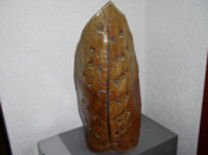 Sculpture intitulée "Lampe bambou 5" par Johnluca, Œuvre d'art originale,
