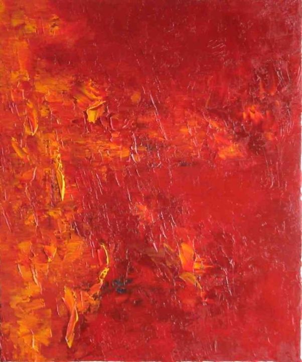 Peinture intitulée "Magenta VII" par Jean Louis Marco, Œuvre d'art originale