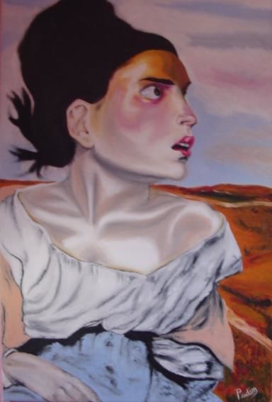 Peinture intitulée "L'Orpheline de Dela…" par Paul Padin, Œuvre d'art originale,