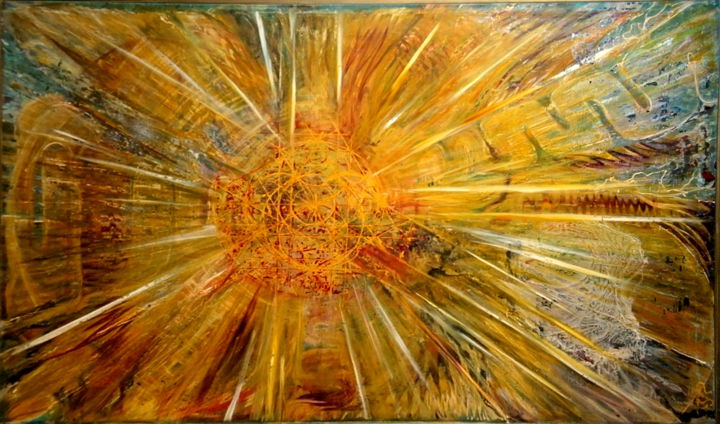 Malarstwo zatytułowany „big bang 2 -1992  -…” autorstwa Pierre Paul Parmentier, Oryginalna praca, Olej
