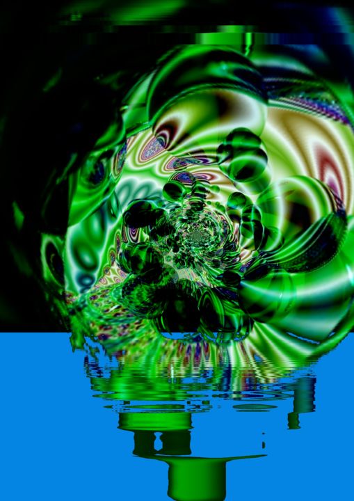 Digital Arts titled "vortex2tourbspherde…" by Pierre Paul Parmentier, Original Artwork, Digital Painting