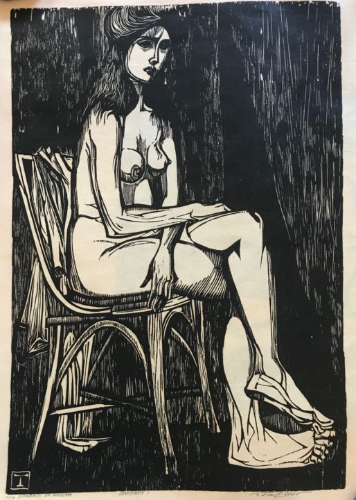 Printmaking titled "tufi-barbara-1.jpg" by Pr Art Collection, Original Artwork, Etching